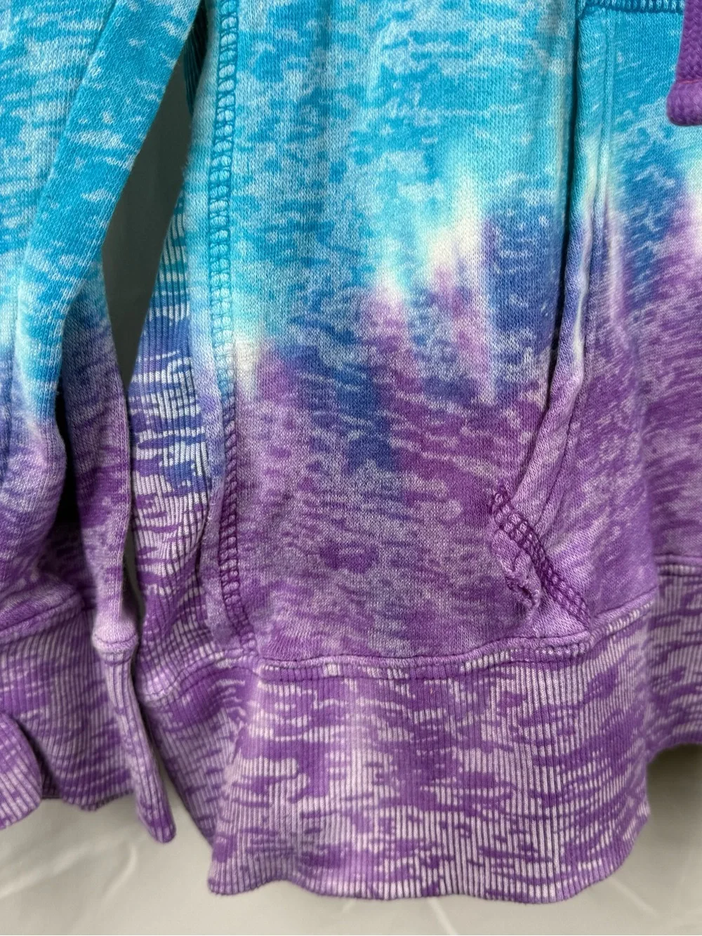 Montauk The End Rainbow Tie Dye Hoodie Pullover XXL Beach Graphic
